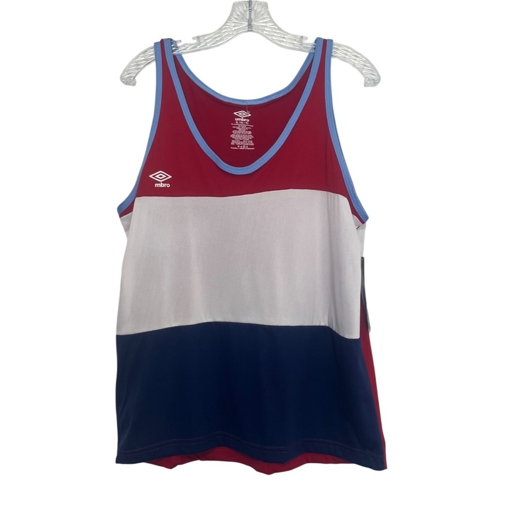 Umbro Colorblock Loungewear Tank Top XL Red White Blue New